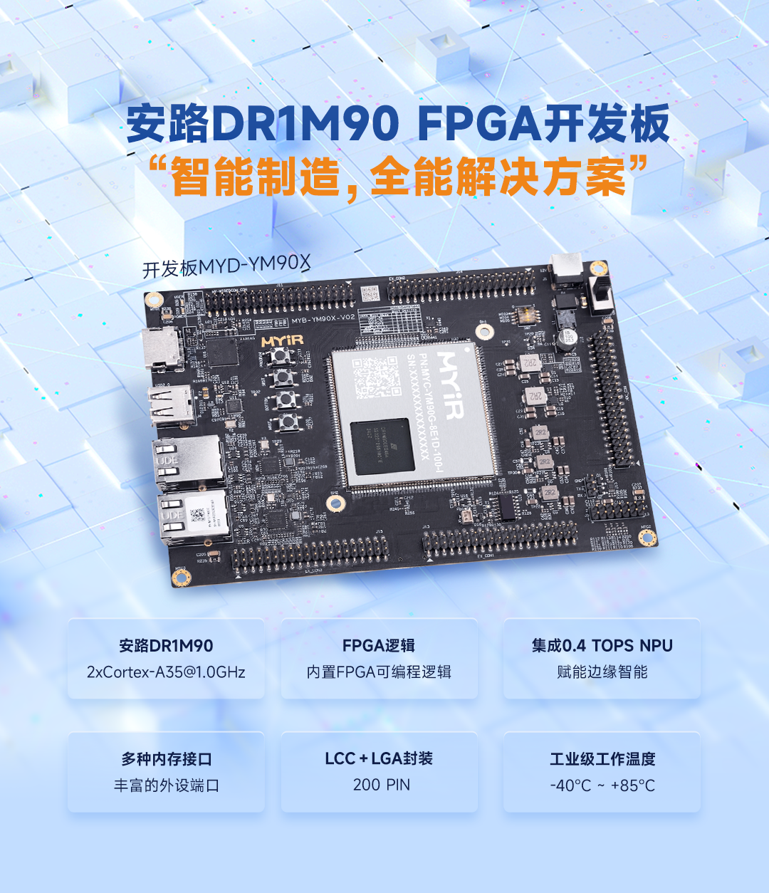 米尔MYD-YM90X电子设计大赛_FPGA培训_安路FPGA开发套件报名