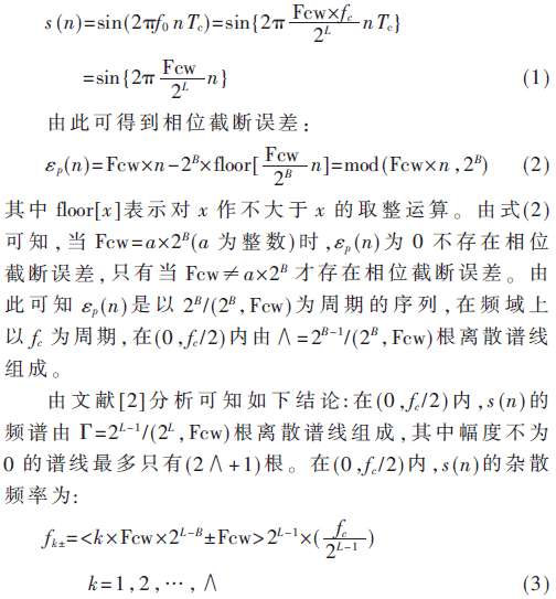DDS杂散抑制算法_ROM表压缩算法相位抖动_FPGA技术