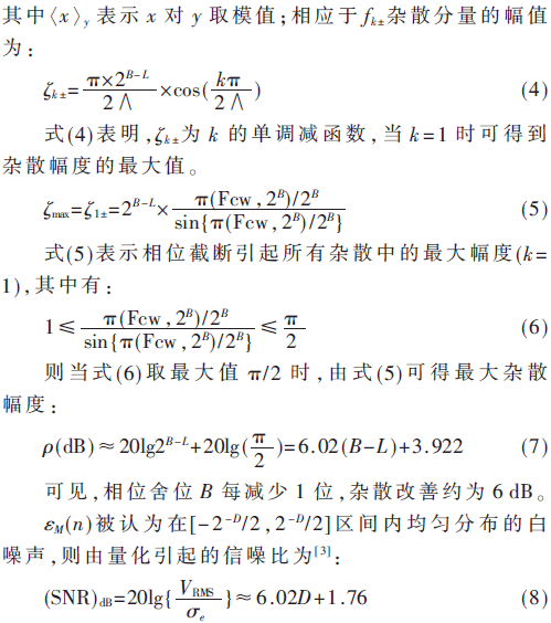 DDS杂散抑制算法_ROM表压缩算法相位抖动_FPGA技术